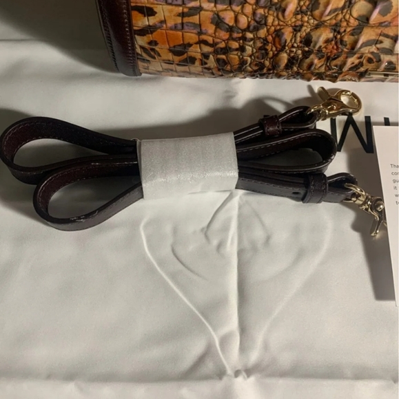 BRAHMIN BERGAMOT COLLECTION SMALL FINLEY SATCHEL BAG - Picture 10 of 10